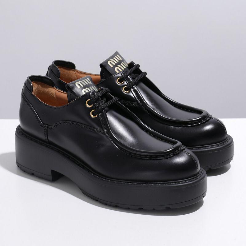 miu miu（ミュウミュウ） レースアップシューズ 5E964D B4L レディース