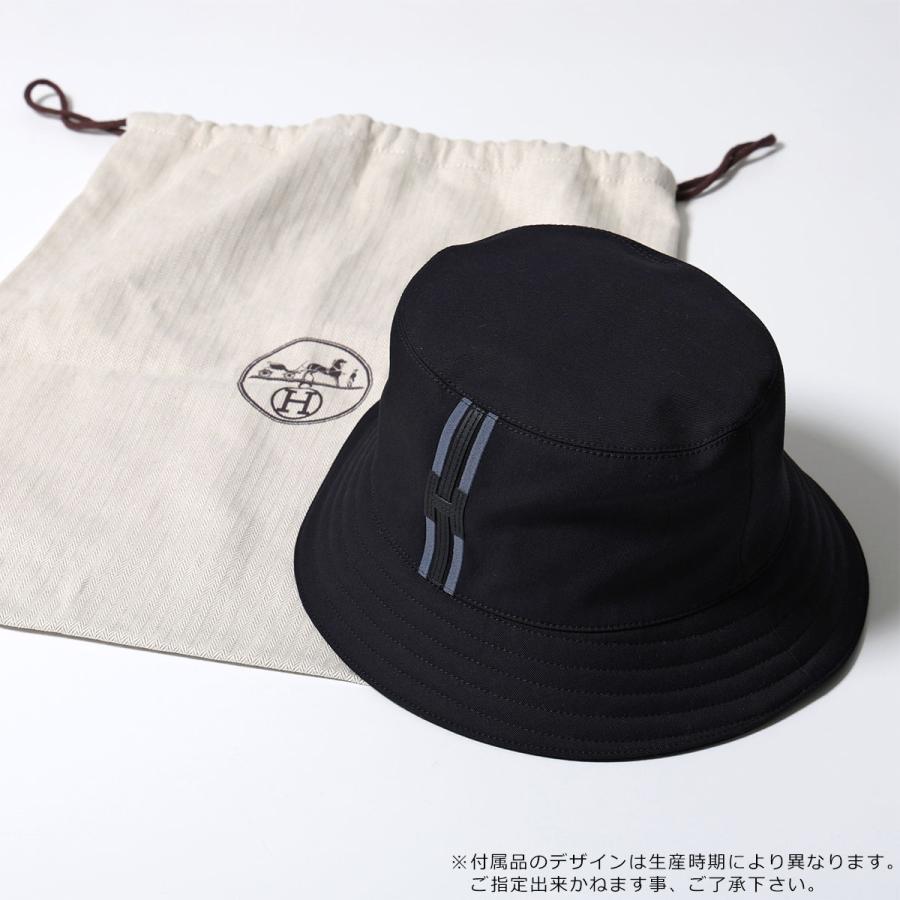 HERMES（エルメス） バケットハット フレッド Hストライプ FRED H