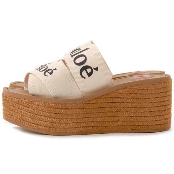 Chloe（クロエ） サンダル レディース ホワイト 21U44908 101 WOODY
