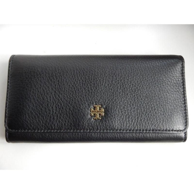 TORY BURCH（トリーバーチ） 財布 長財布 黒 ブラック レザー 革
