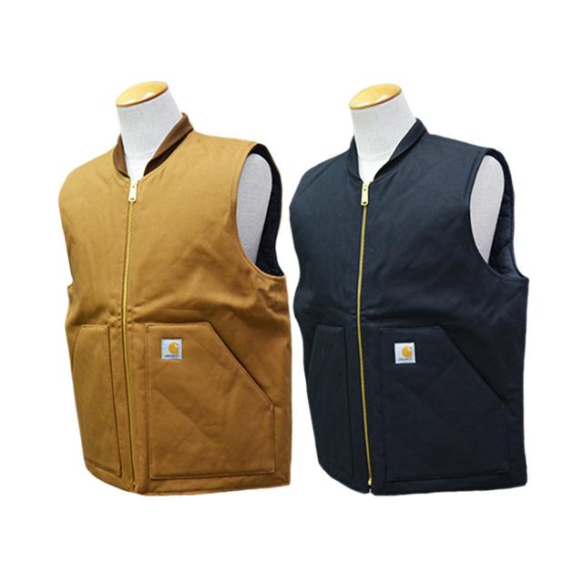 全2色【Carhartt/カーハート】「DUCK Vest/ダックベスト」(V01