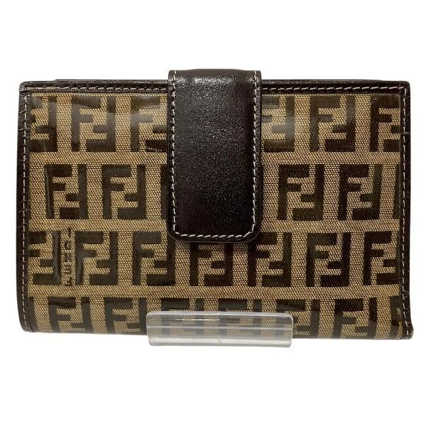 FENDI（フェンディ） ズッカ柄 2つ折り財布 レディース 中古