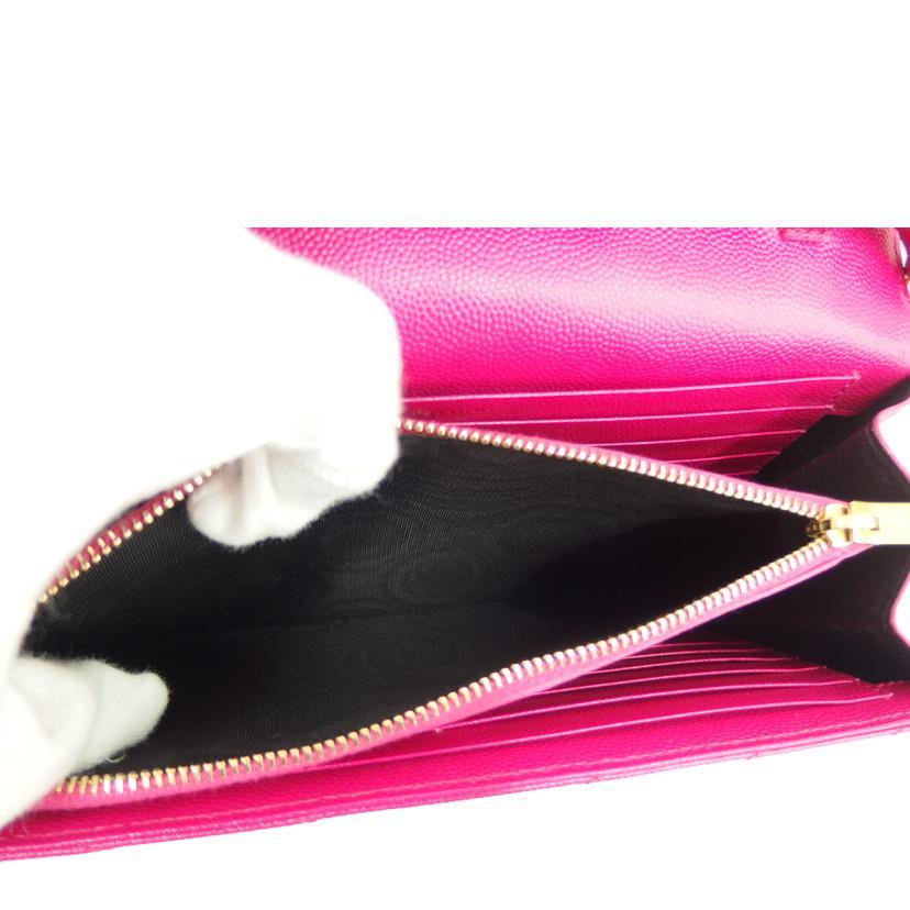 SAINT LAURENT YSL サンローラン/チェーンウォレットショルダー/ピンク