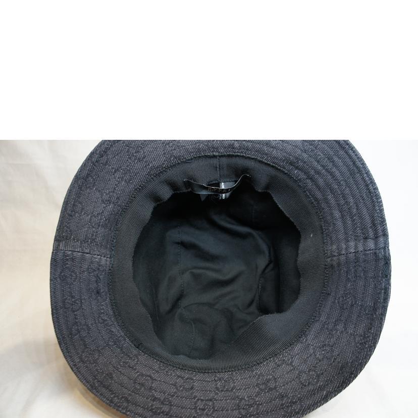 GUCCI（グッチ） グッチ/GGキャンバスバケットハットブラック/ABランク