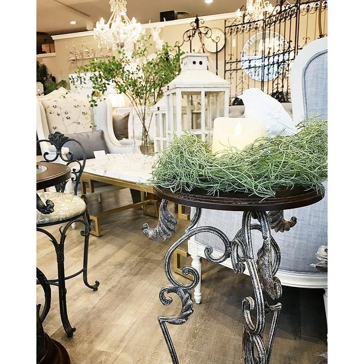 サイドテーブル 花台 アイアン 玄関 モダン おしゃれ コンパクト