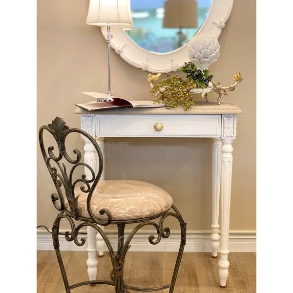 デスク シャビーシック 机 ホワイト クラッシック PCデスク パソコン