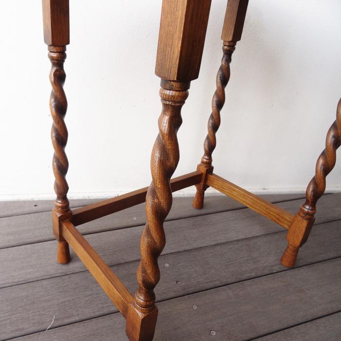 ネストテーブル3点セット サイドテーブル オーク無垢 ツイスト脚