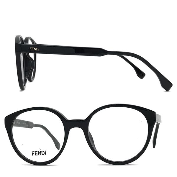 FENDI（フェンディ） メガネフレーム ブランド ブラック 眼鏡 FF