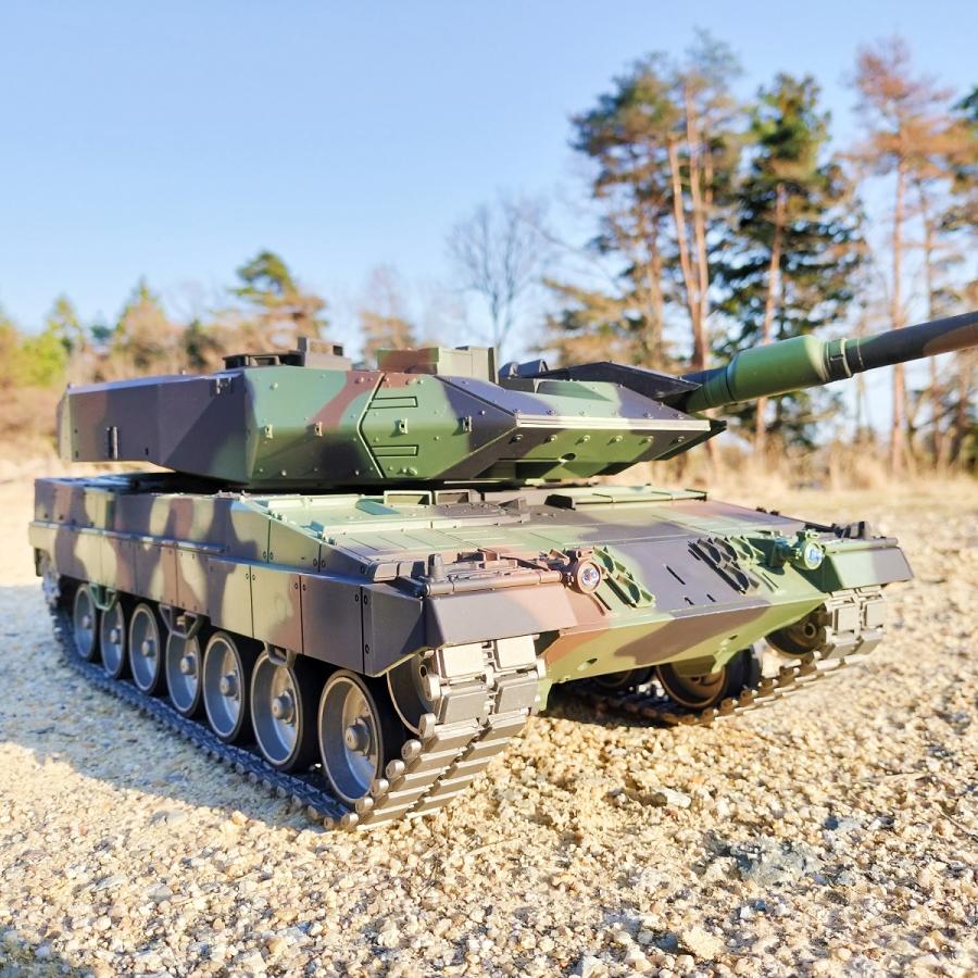 ラジコン 戦車 bb弾 大型 完成品 1/16スケール レオパルト2A6 Heng