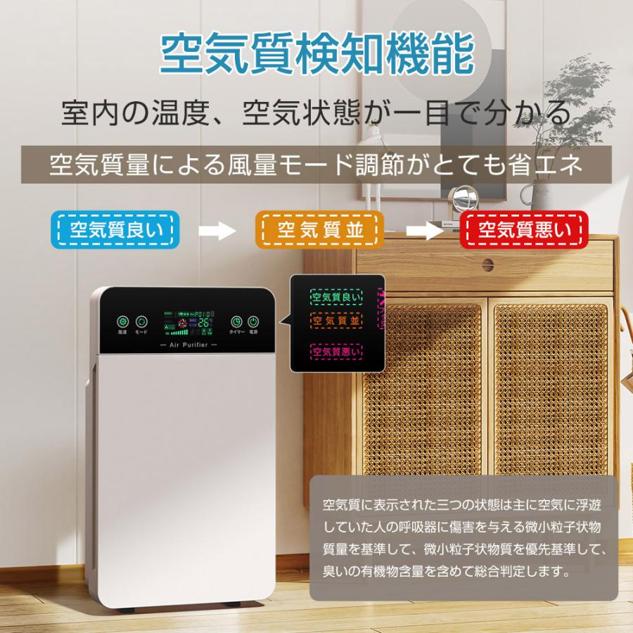 空気清浄機 花粉 35畳対応 除菌 リモコン付 脱臭機 ホコリ タイマー