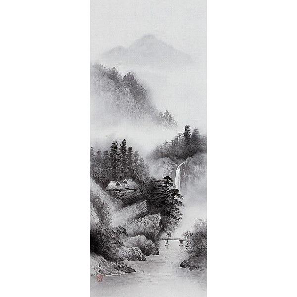 掛け軸専門 掛軸 販売 通販店 水墨山水（今村 景元） 年中掛け 水墨画