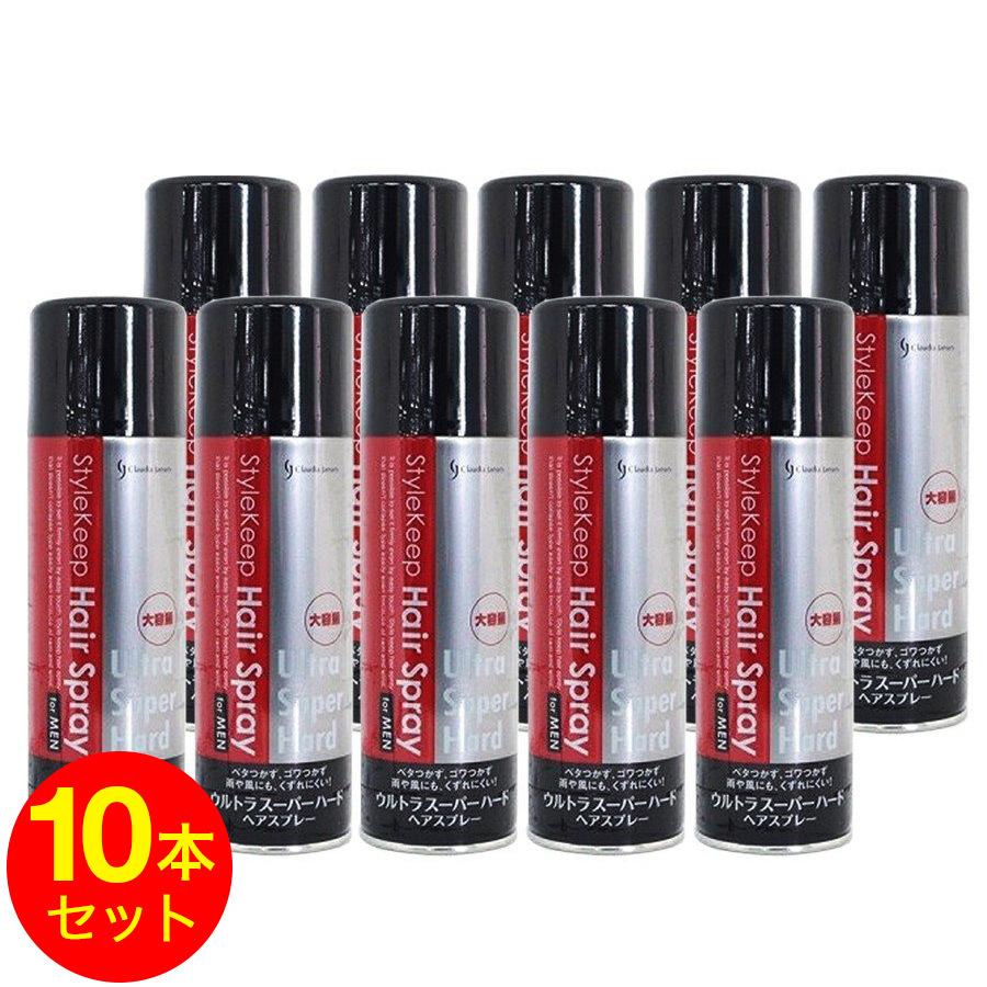 ヘアスプレー ウルトラスーパーハード 大容量 215g×10個セット Style