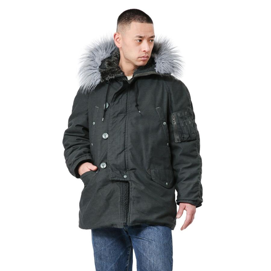 MILITARY（ミリタリー） 実物 新品 米軍 N-3Bフライトジャケット BLACK