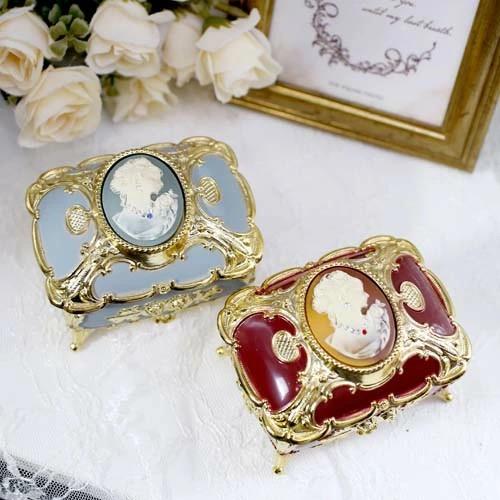 オルゴール ジュエリーボックス 宝石箱 ジュエリーケース カメオ CAMEO