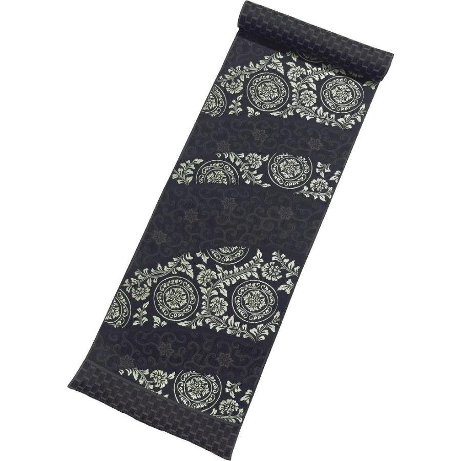 名古屋帯 正絹 九寸帯 14 グレー 入学式 送料無料 九寸名古屋帯 西陣