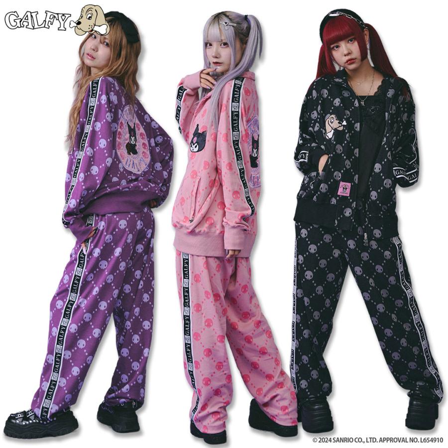 GALFY（ガルフィー） クロミ × コラボ ドクロだらけ セットアップ