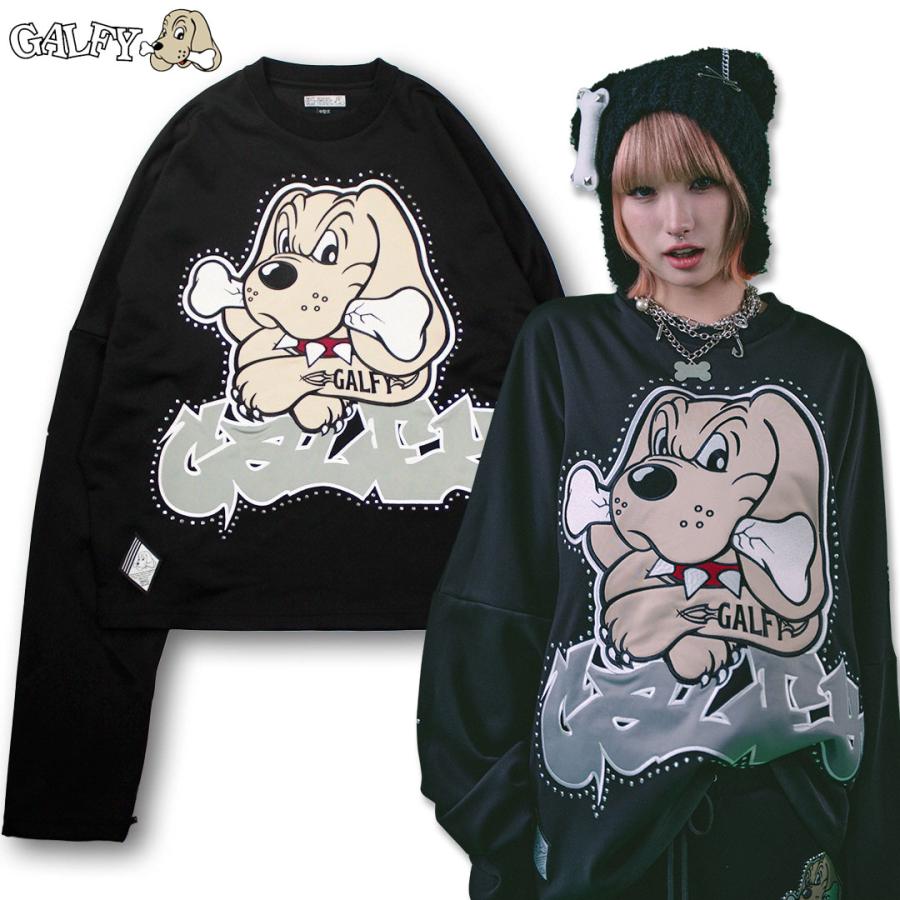 GALFY（ガルフィー） ギャル男BIGロゴ大萌袖ロンTee 長袖Tシャツ