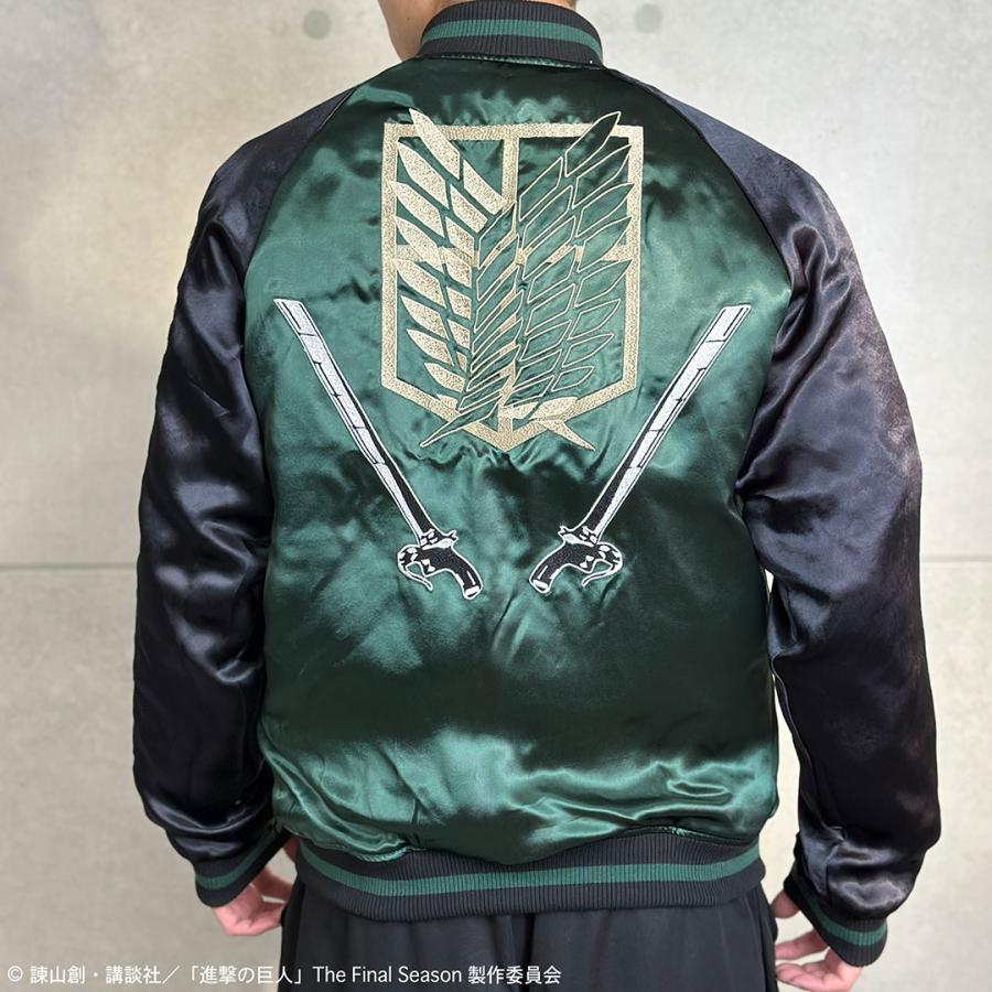 絡繰魂 進撃の巨人コラボ× リヴァイ リバ−シブル スカジャン 252002