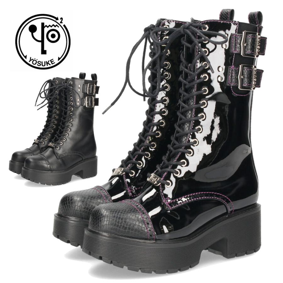 YOSUKE（ヨースケ） ブーツ 厚底レースアップブーツ 靴 レディース