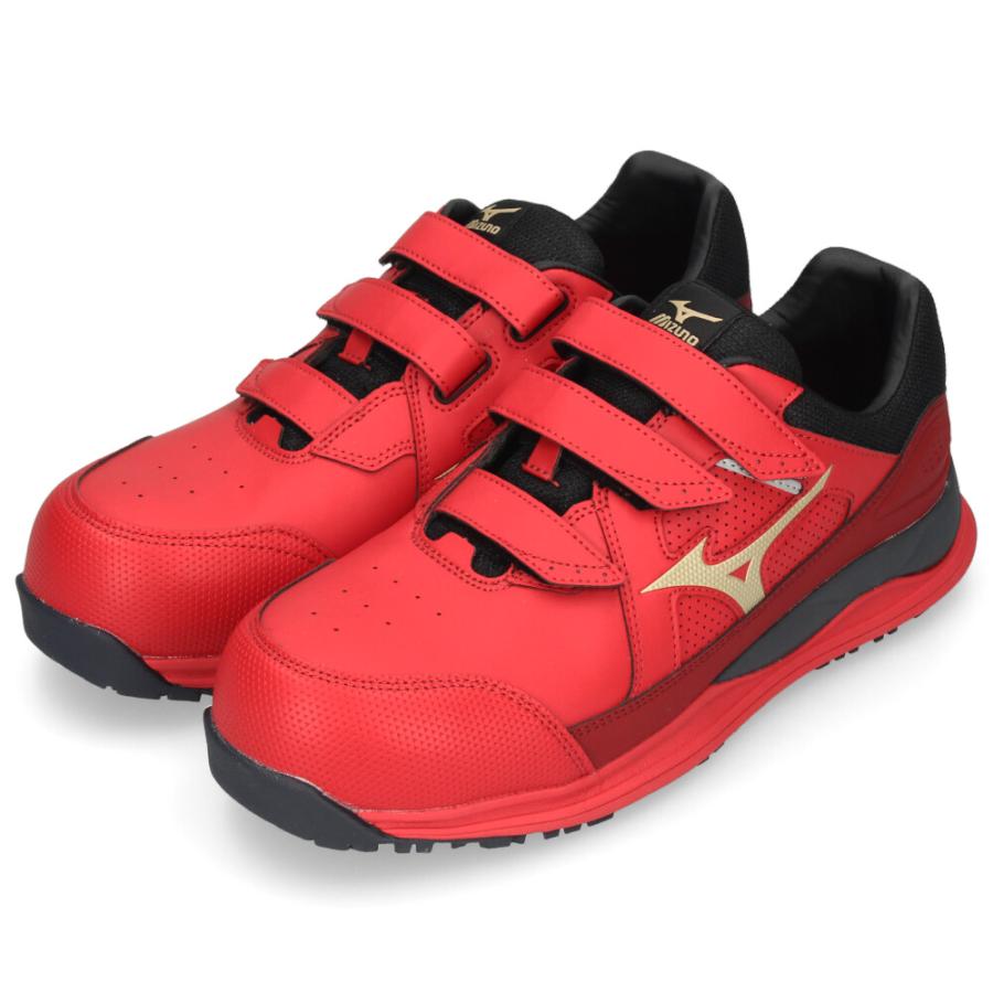オールマイティ 爆買 安全靴 ミズノ メンズ ベルト ローカット