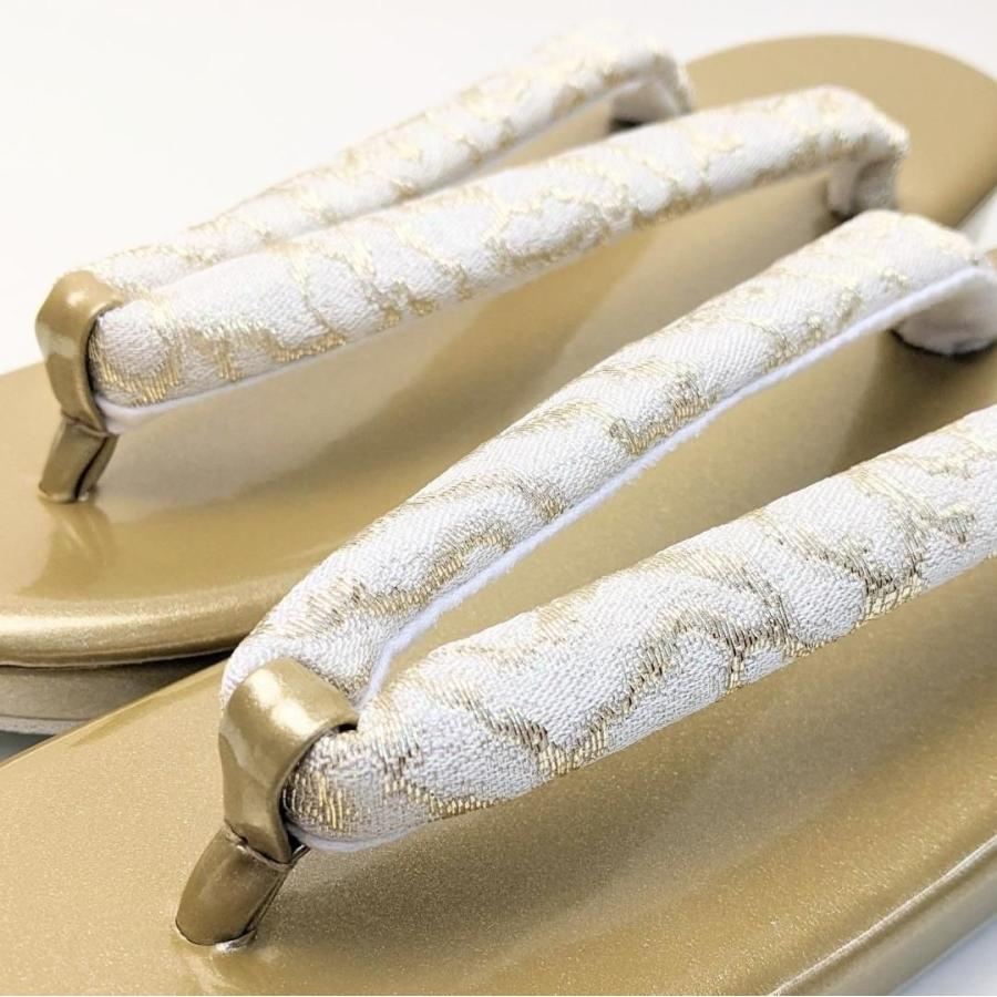 和装 草履バッグセット フォーマル 帯地 ゴールド フリーサイズ u24