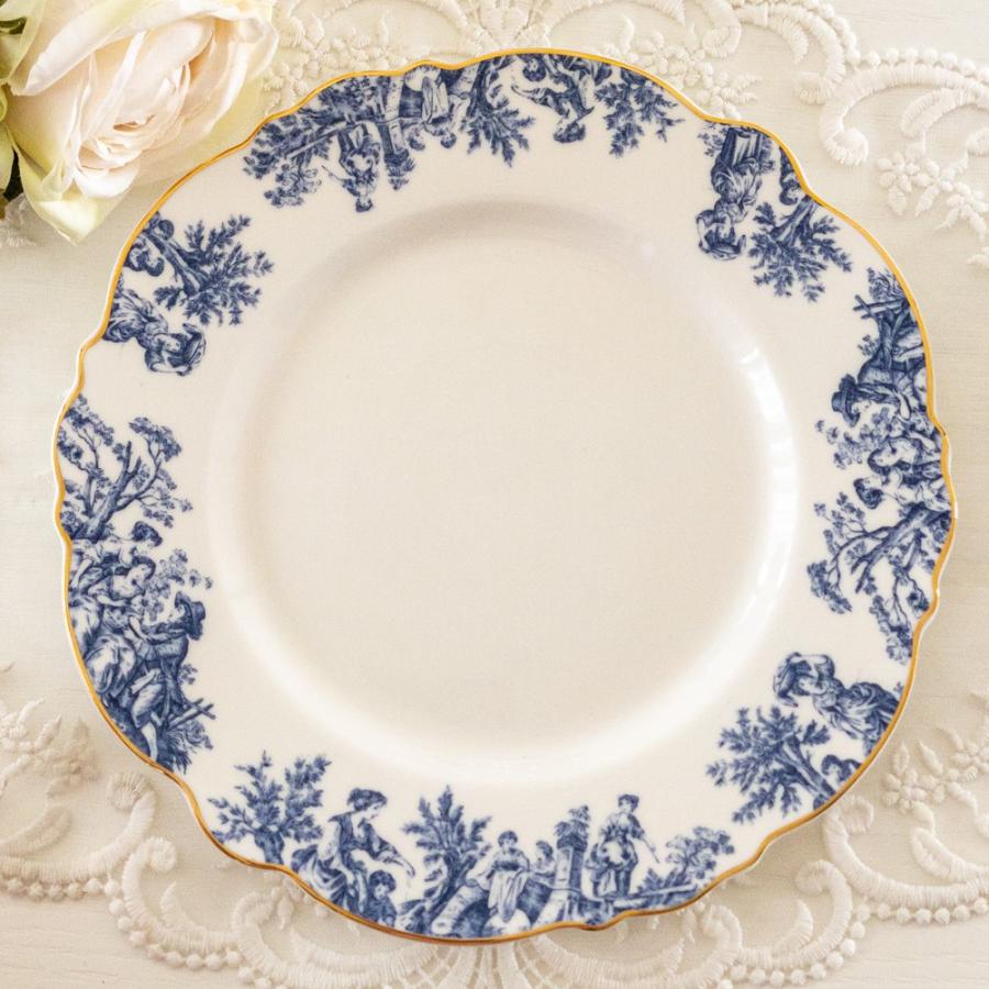 ケーキ皿 中皿 フランスアンティーク風 トワルドジュイ 食器 20cm