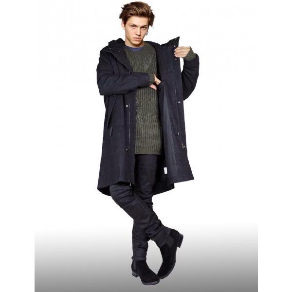 モッズコート ブラック デニムコート ビッグシルエット モッズ コート