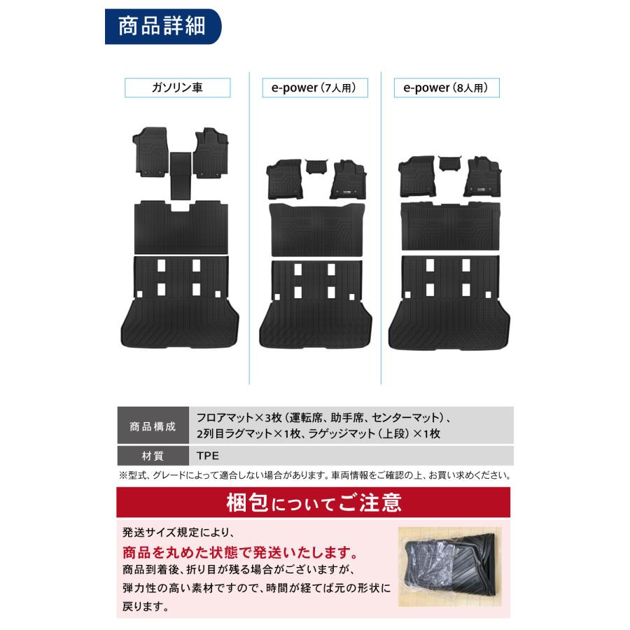 セレナ 新型 C28 フロアマット ラゲッジマット 3D 上段 フロア マット