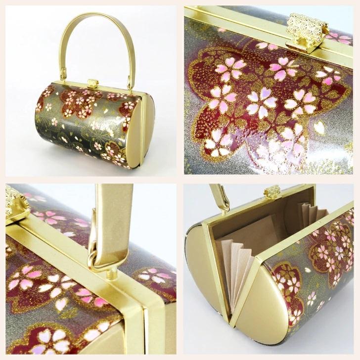 振袖用 草履バッグセット New桜柄 厚底草履 ハイヒールぞうり 筒型