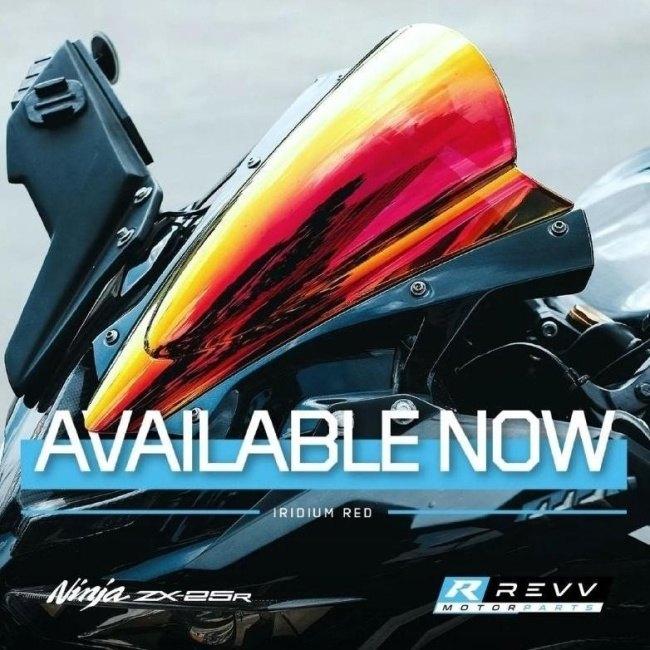 レブ Revv Iridium Windshield Color：Red ZX-25R ZX-4R ZX-4RR