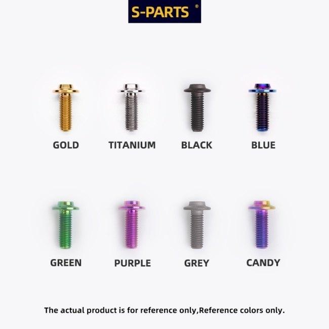S-PARTS エスパーツ マフラーヒートガード用チタンボルトセット カラー