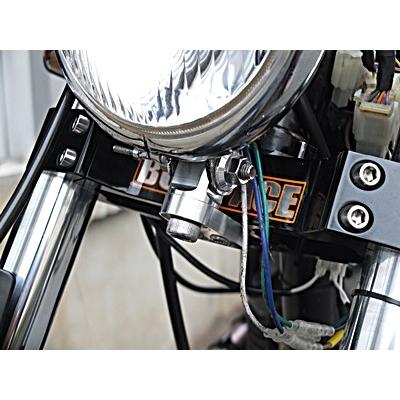SR400 ボアエース ヘッドライトステー ノーマルライトアダプタ ライト