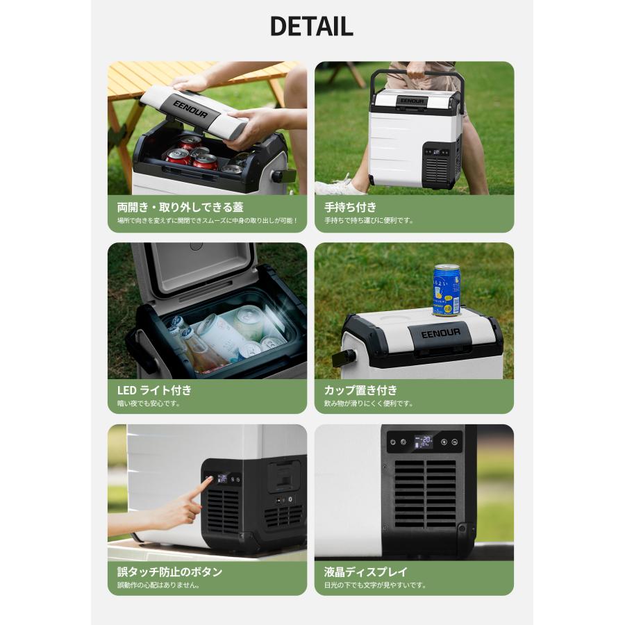 EENOUR 車載冷蔵庫 EENOUR D18PRO 冷温庫 18L ポータブル冷蔵庫 -20~60