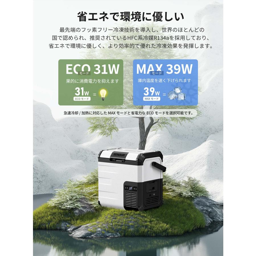 EENOUR 車載冷蔵庫 EENOUR D18PRO 冷温庫 18L ポータブル冷蔵庫 -20~60