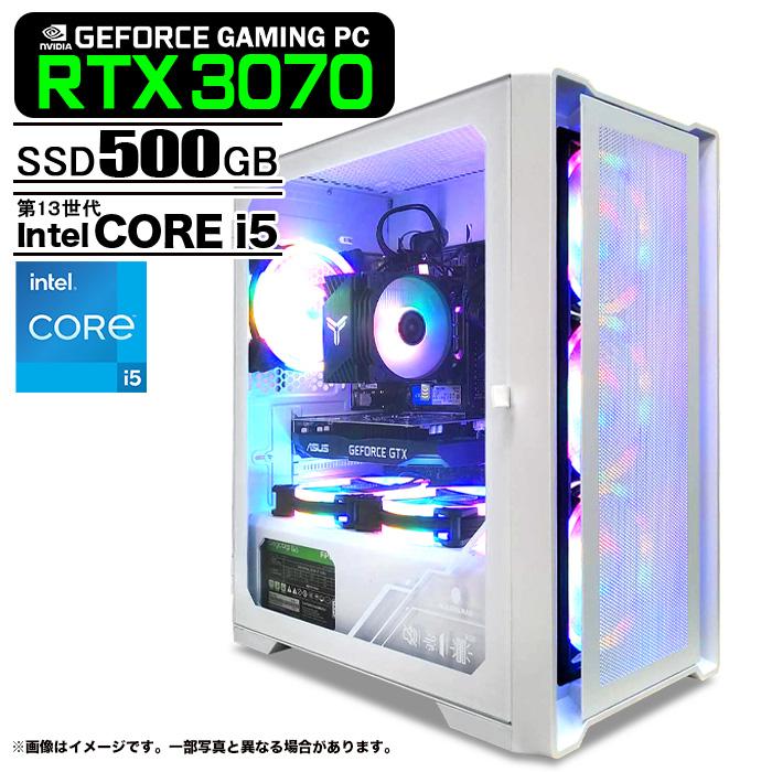 PASOUL ゲーミングPC ホワイトメッシュ GeForce RTX3070 第13世代