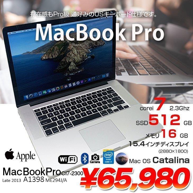 MacBook Pro Apple Macbook ME294J/A A1398 Late 2013 USキー [core i7