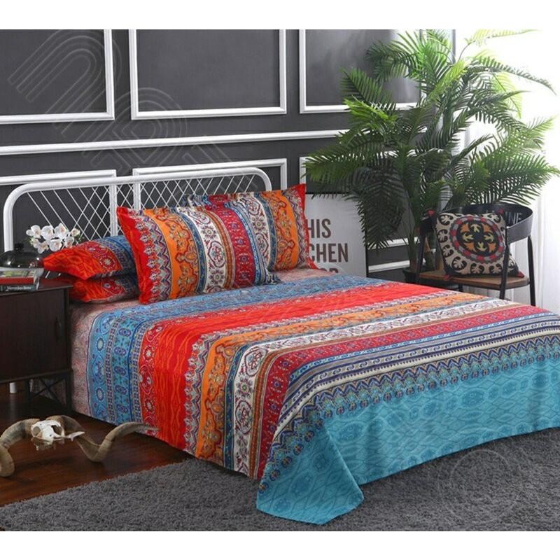 ダブル サイズ ベッド 布団カバーセット シーツ 枕カバー2枚 四点 4点