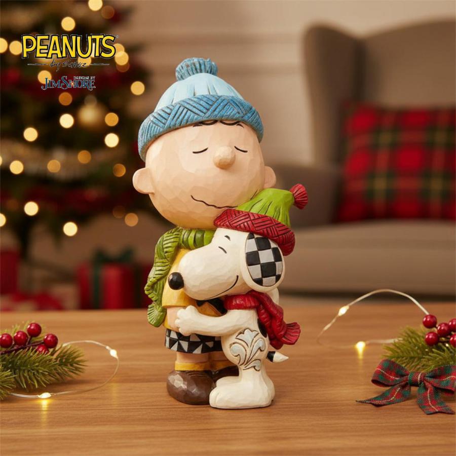 SNOOPY（スヌーピー） チャーリーブラウン クリスマスハグ 14cm