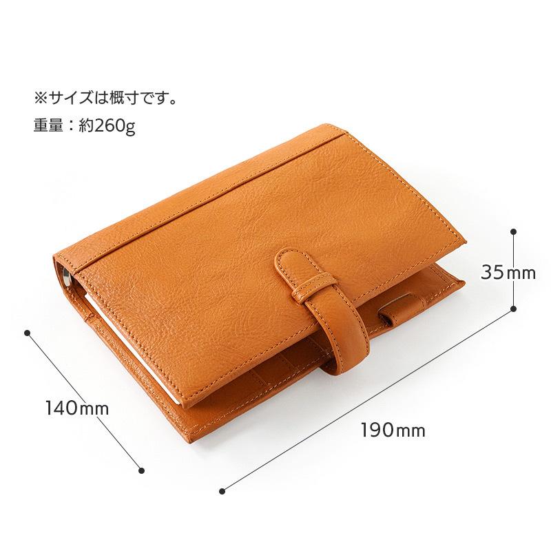 本革 システム手帳 メンズ 革 WINGLIDE イタリアンレザー バイブル