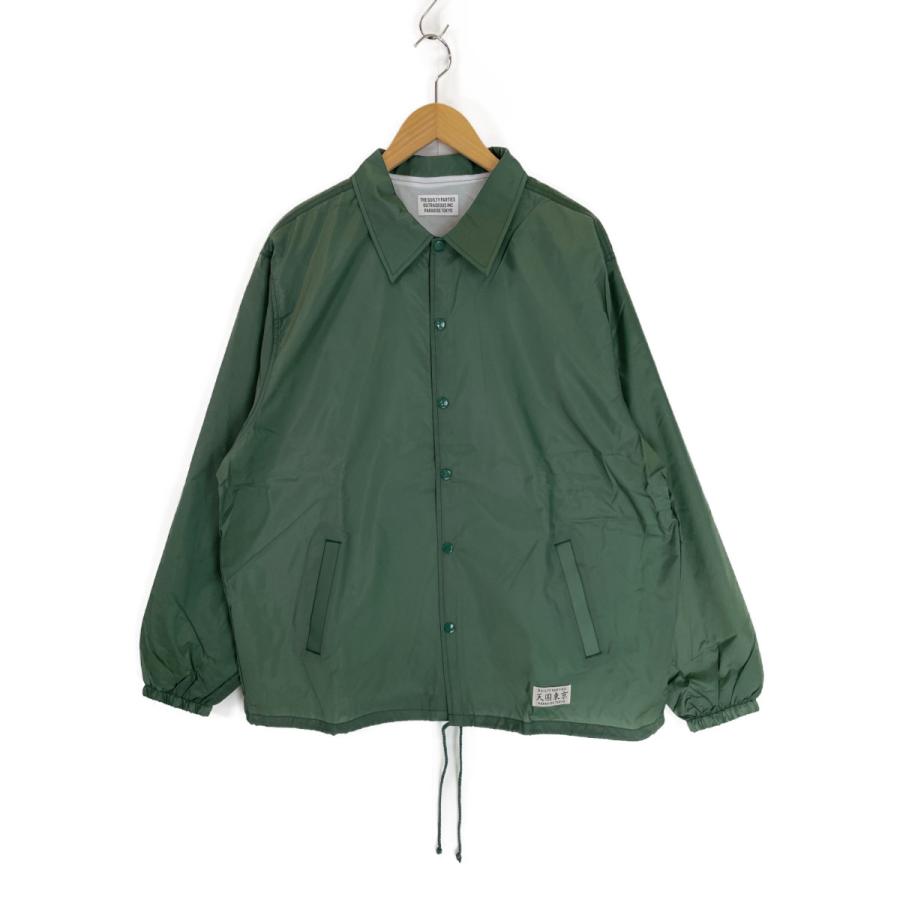 WACKO MARIA（ワコマリア） グリーン ナイロン バックプリント コーチ