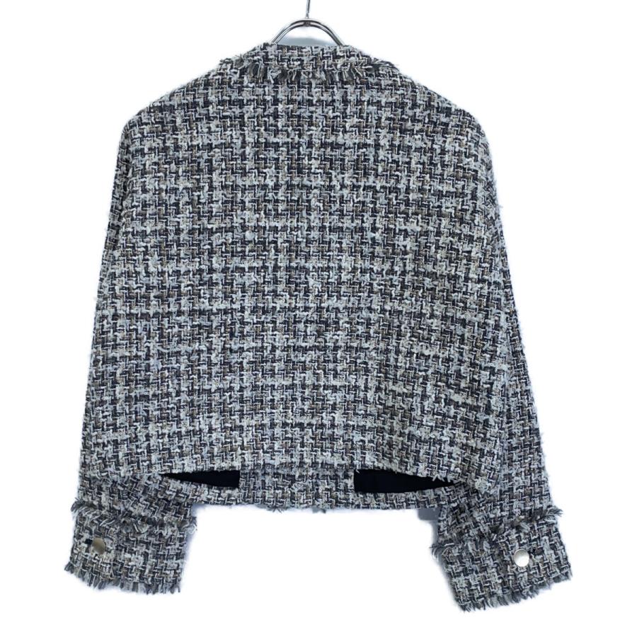 美品/25年製 theory luxe セオリーリュクス シルク混 ツイード ノー