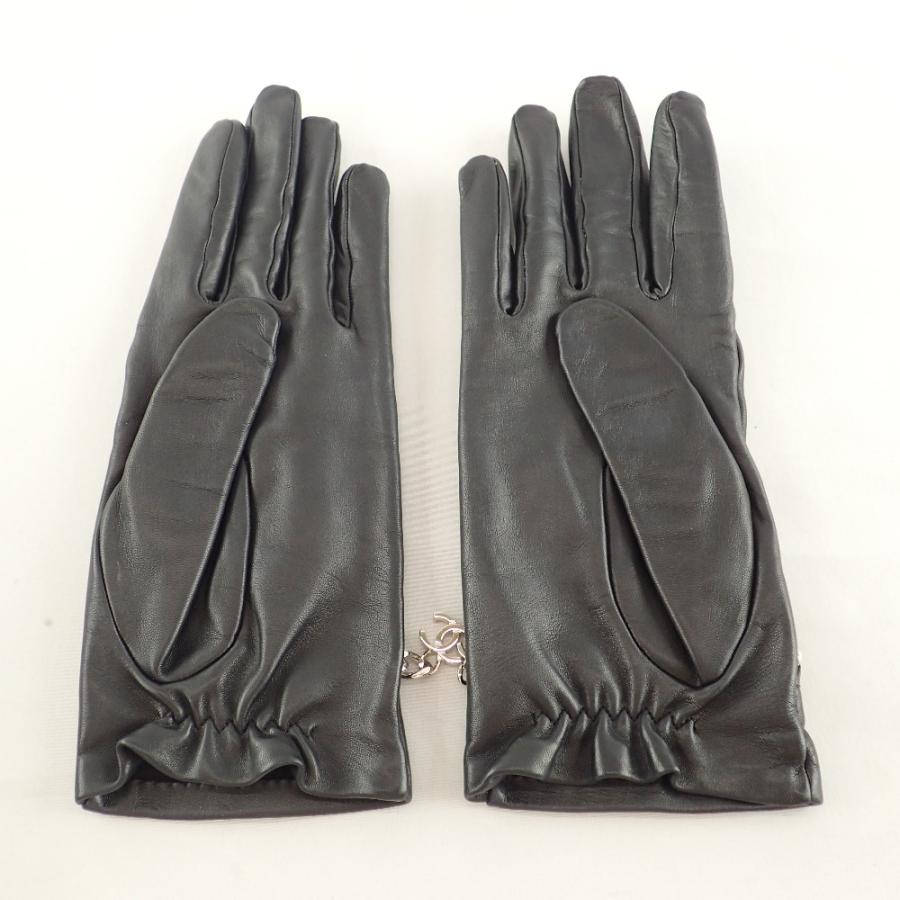 CHANEL（シャネル） CCココマークステッチ チェーン装飾 ラムスキン