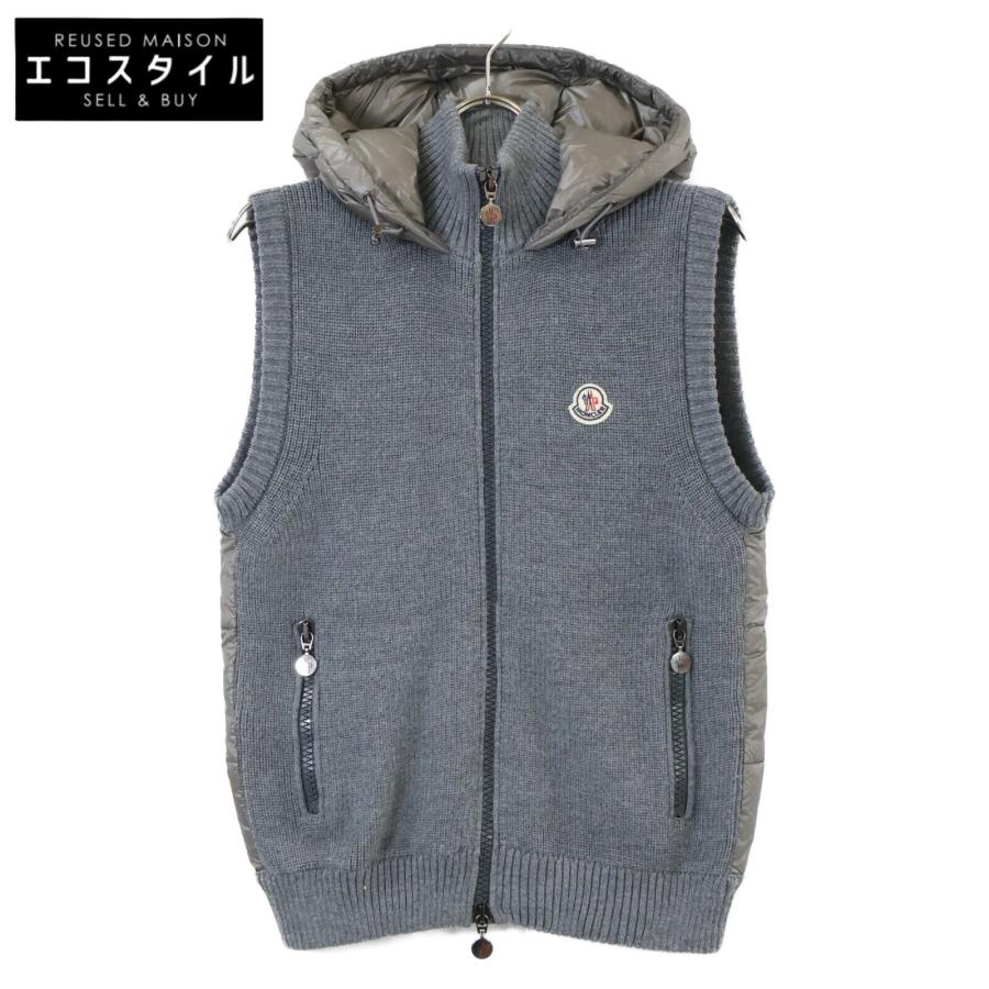 MONCLER（モンクレール） MAGLIONE TRICOT GILET ニット切替 ダウン