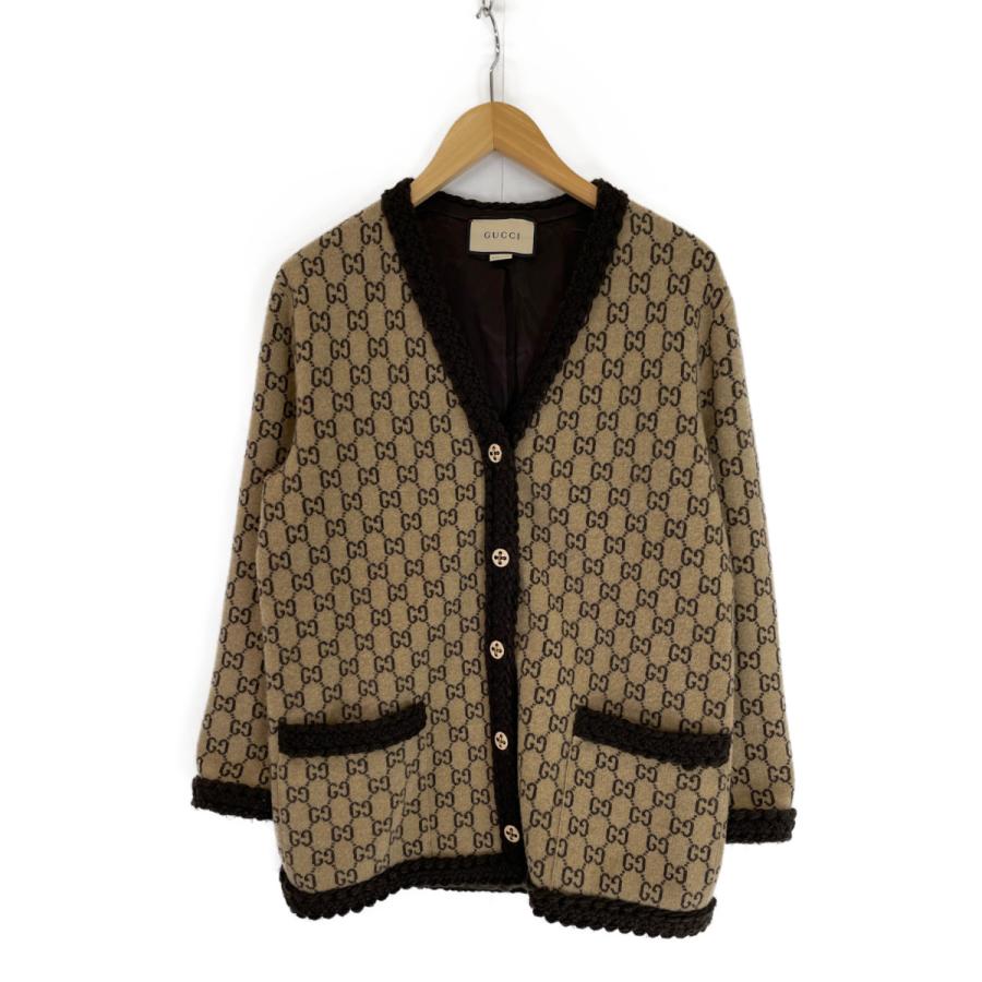 GUCCI（グッチ） 国内正規/ 644570 GG柄 ウール ニット カーディガン S