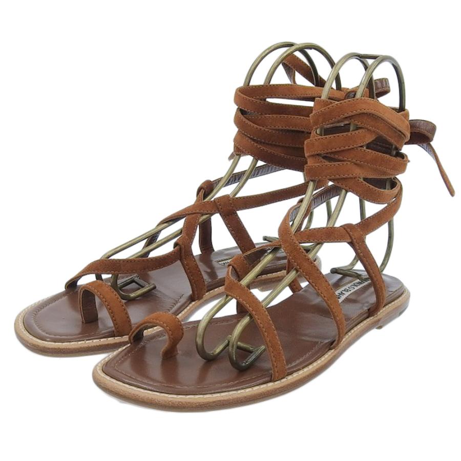 MANOLO BLAHNIK（マノロブラニク） 新品同様 スエード レースアップ