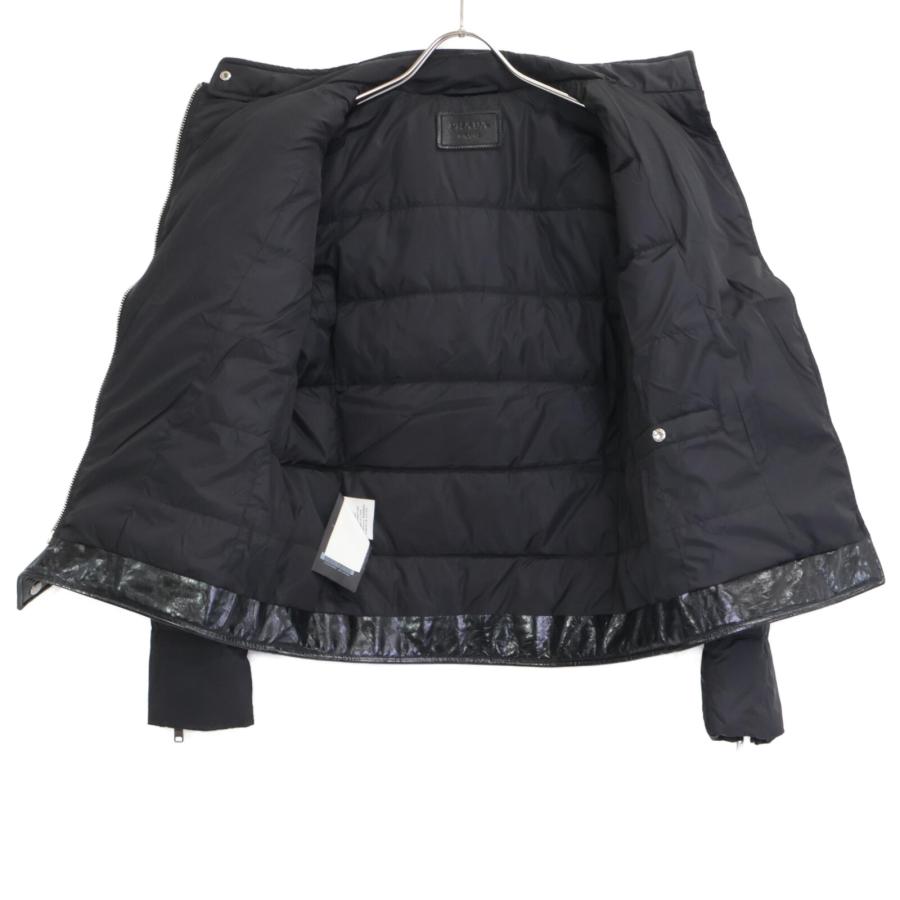 PRADA（プラダ） 国内正規/ 13AW レザー/ナイロン切替 ライダース