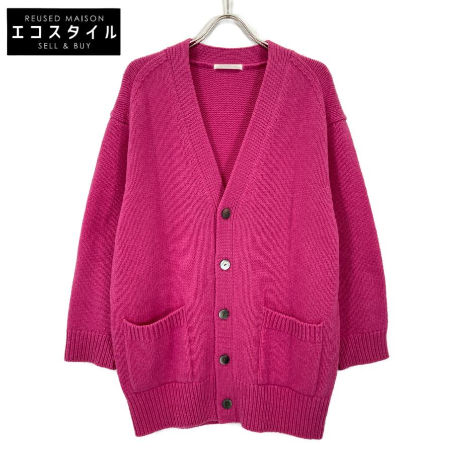 GALERIE VIE ギャルリーヴィー ピンク ファインウール Vネックロング