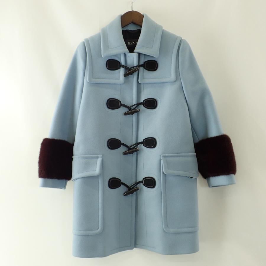 GUCCI（グッチ） 国内正規/ 398767 ミンクファー付き ウール ダッフル