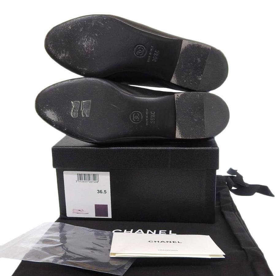 CHANEL（シャネル） 美品 ココマークチャーム付き チェーン ローファー