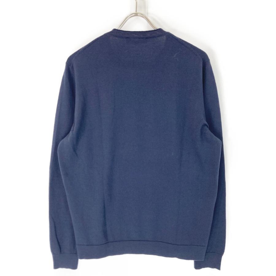 Loro Piana（ロロピアーナ） ネイビー ウール 長袖ニット MAD4122